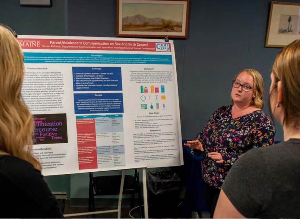 A photo of a poster session