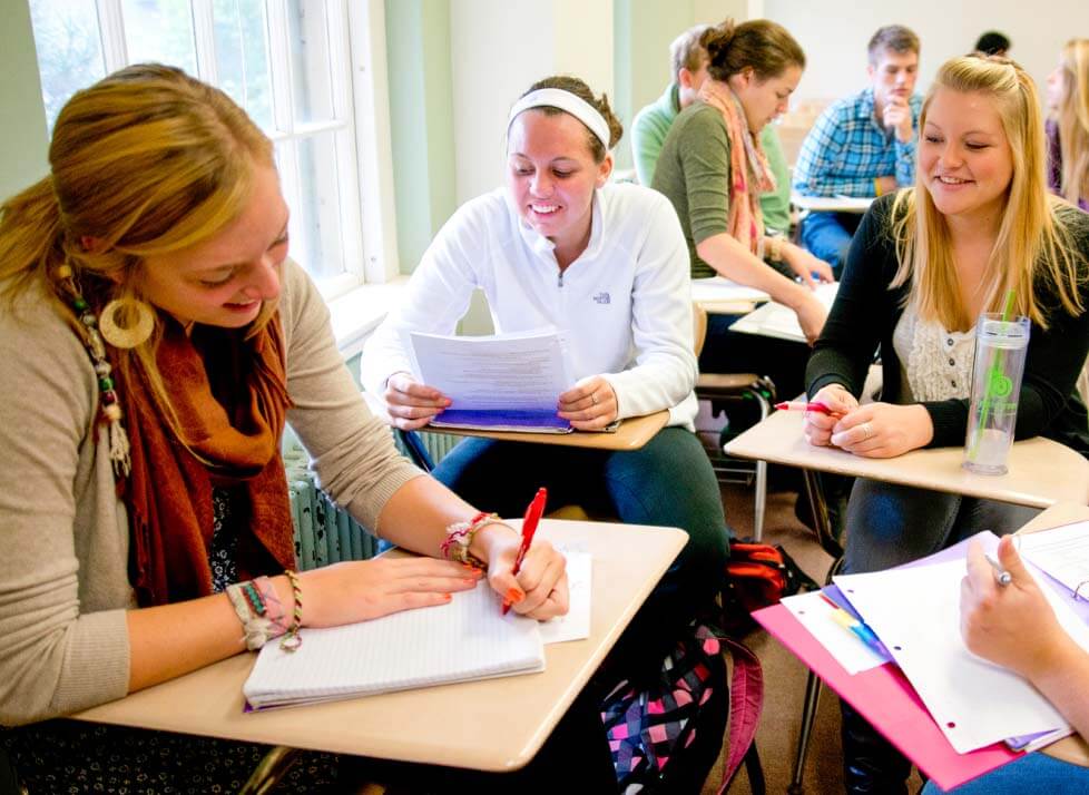 A photo of students in a class